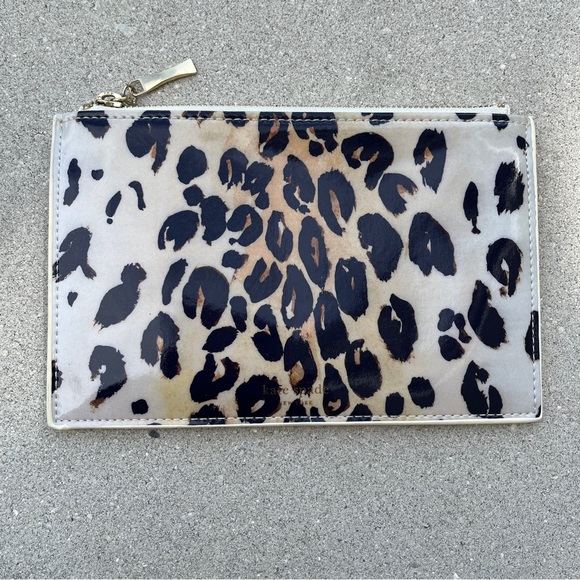Kate Spade New York patent leather animal print, leather lining, gold-tone Zip - Picture 2 of 11